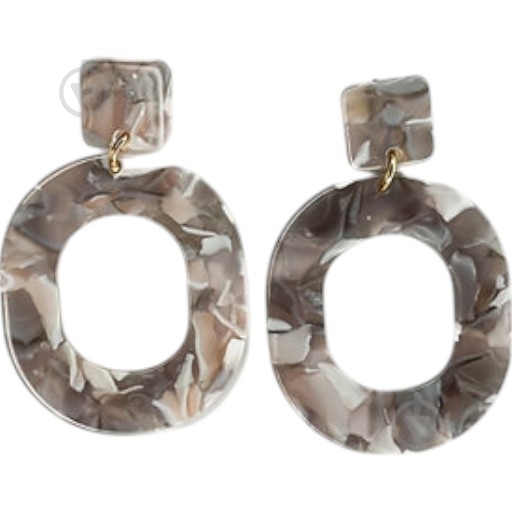 Серьги MISO accessory мрамор - фото 1 Серьги MISO accessory мрамор - фото 1