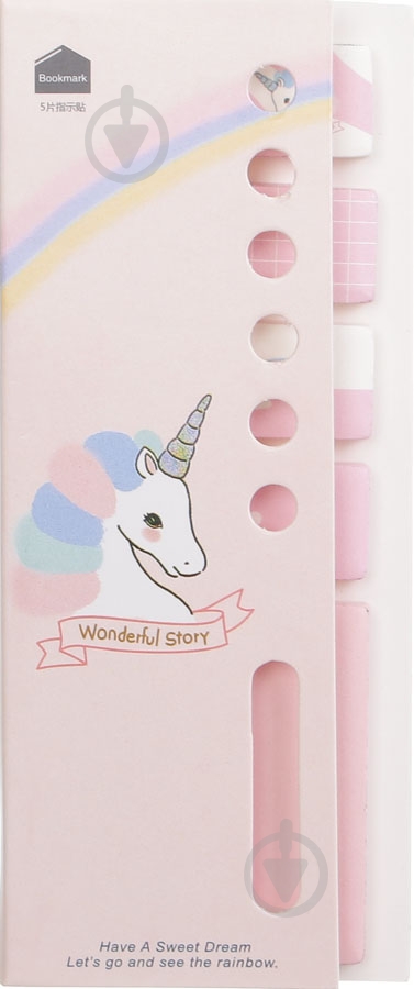 Блок бумаги Единорог голубой - фото 1