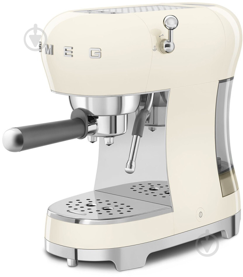 Кофеварка рожковая Smeg ECF02CREU кремовый - фото 1