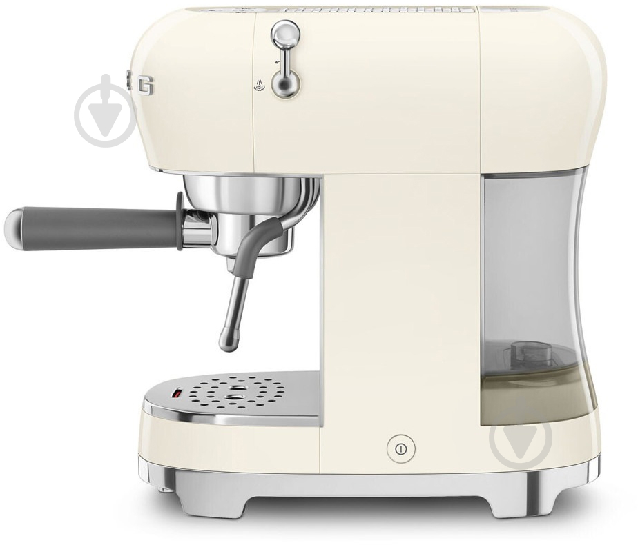 Кофеварка рожковая Smeg ECF02CREU кремовый - фото 4