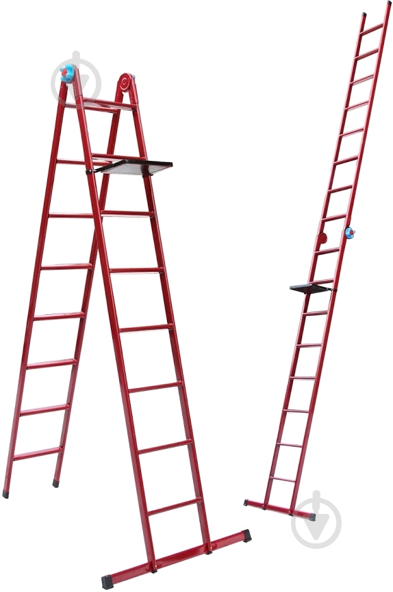 Лестница MasterTool 8 ступеней со столиком 79-1018 - фото 1 Лестница MasterTool 8 ступеней со столиком 79-1018 - фото 1