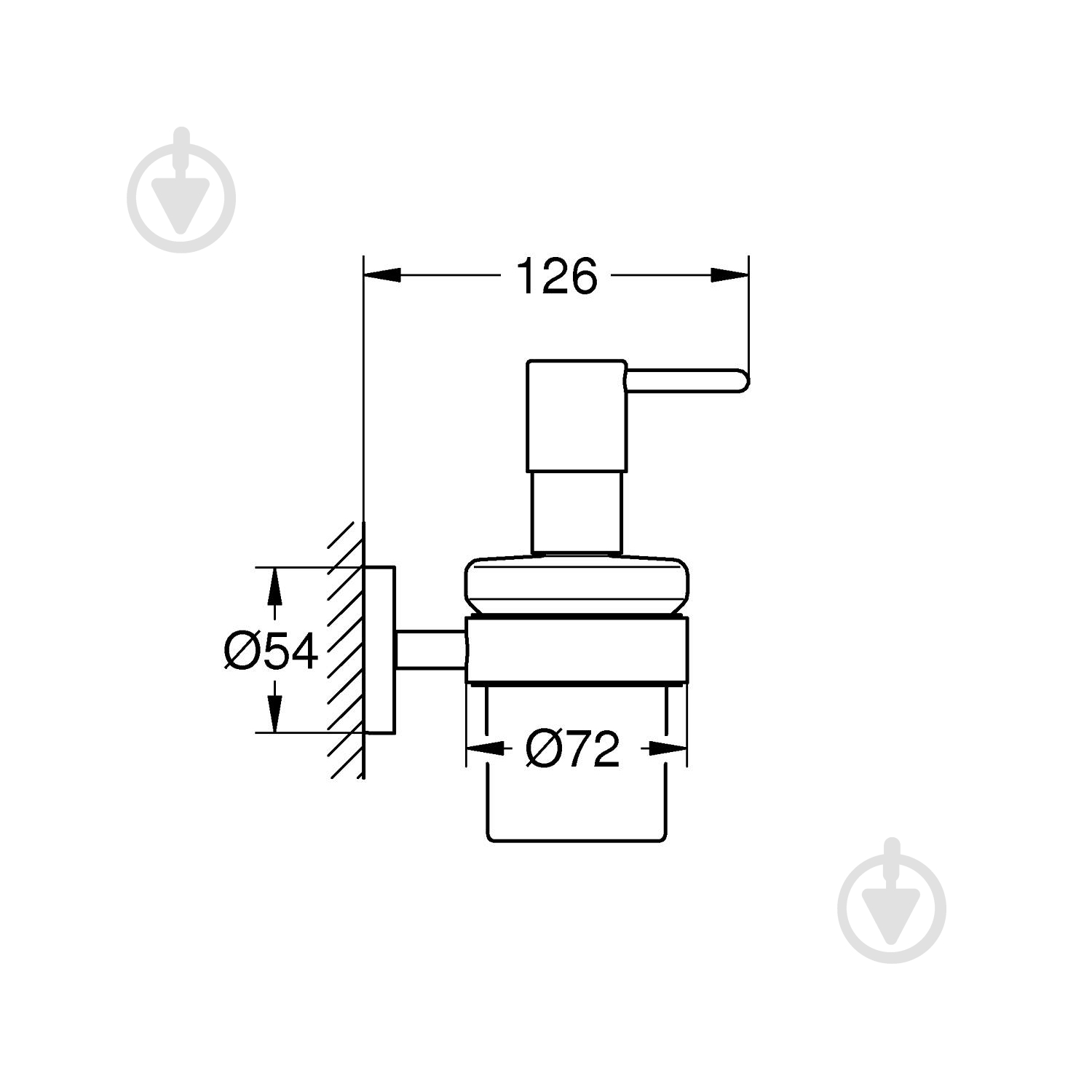 Дозатор Grohe для рідкого мила QuickFix Start 411952430 (CV033774) - фото 2
