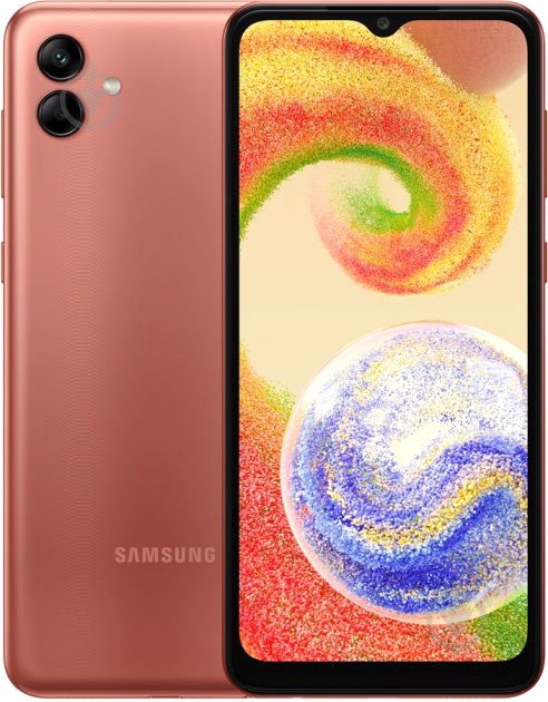 Смартфон Samsung Galaxy A04 3/32GB copper (SM-A045FZCDSEK) - фото 1
