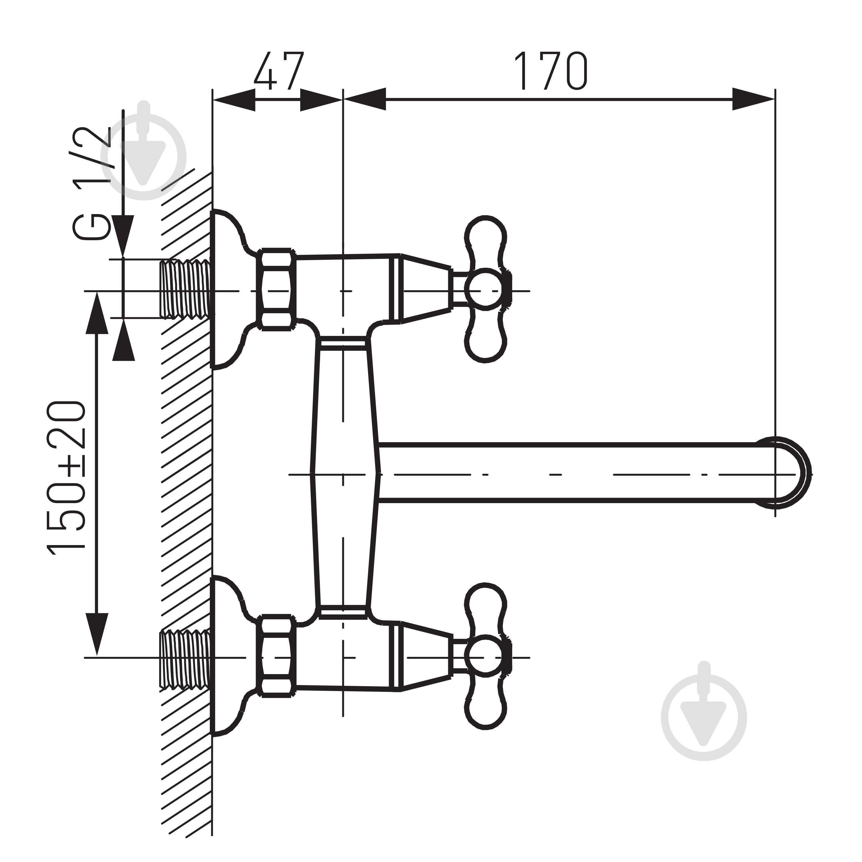 Смеситель для кухни Ferro Retro XD5 - фото 2
