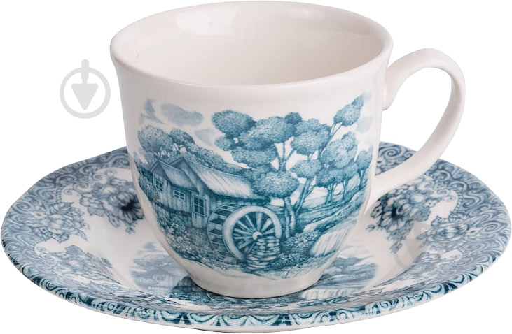 Чашка с блюдцем Claytan Ceramics Мельница 200 мл 910-140 - фото 1