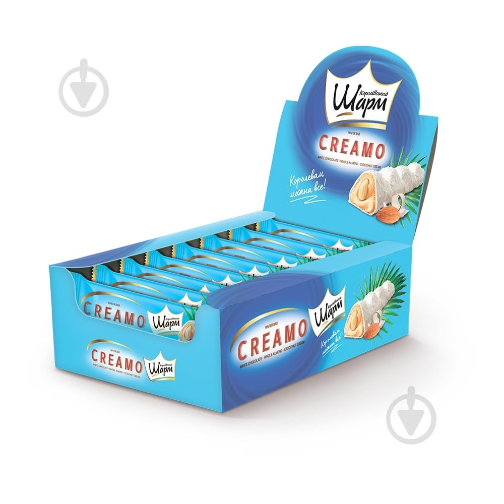 Батончик АВК Creamo с целым миндалём и кокосовым кремом 29 г - фото 2 Батончик АВК Creamo с целым миндалём и кокосовым кремом 29 г - фото 2