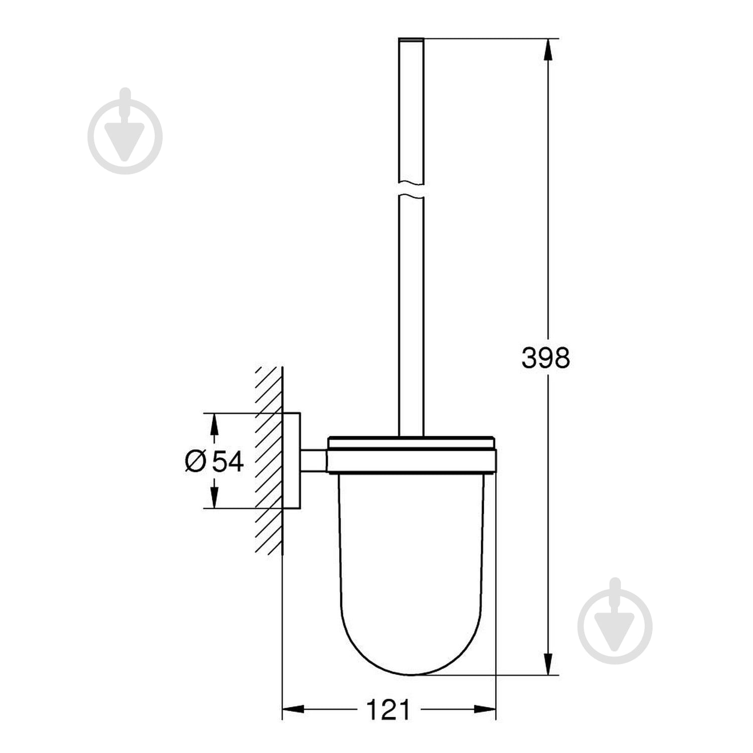 Ершик для унитаза Grohe QuickFix Start 41185000 (CV031770) - фото 2 Ершик для унитаза Grohe QuickFix Start 41185000 (CV031770) - фото 2