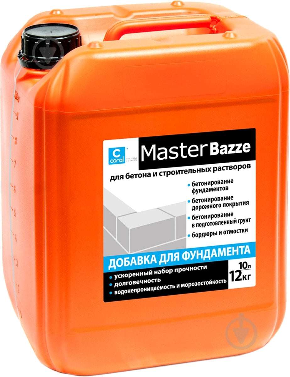 Добавка для фундамента Coral MasterBazze 10 л - фото 1