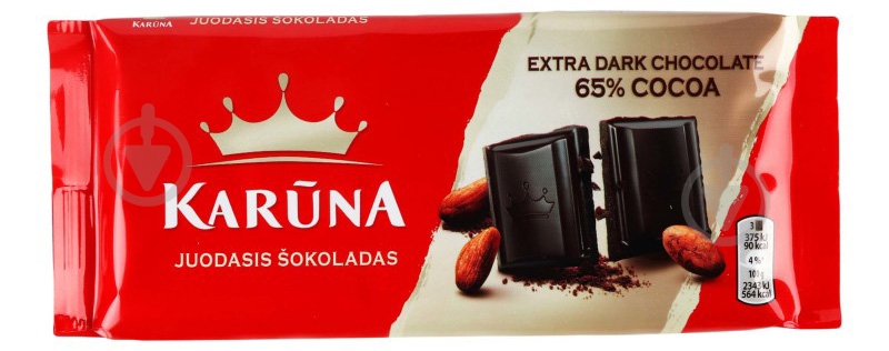 Шоколад Karuna экстрачерный м/у 80г - фото 1