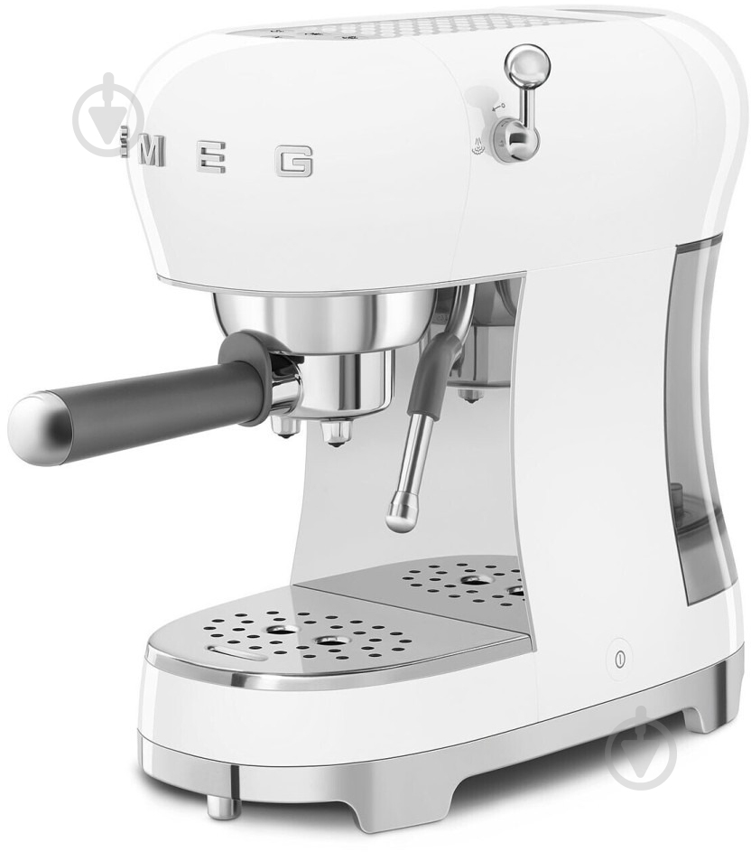 Кофеварка рожковая Smeg ECF02WHEU белый - фото 1 Кофеварка рожковая Smeg ECF02WHEU белый - фото 1