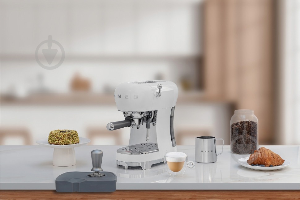 Кофеварка рожковая Smeg ECF02WHEU белый - фото 9 Кофеварка рожковая Smeg ECF02WHEU белый - фото 9