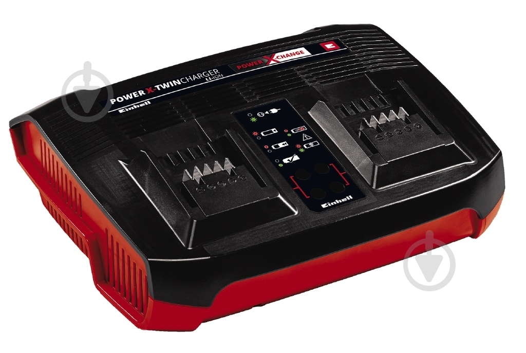 Зарядное устройство Einhell для двух аккумуляторов 18V Power-X-Twincharger 3 A 4512069 - фото 1 Зарядное устройство Einhell для двух аккумуляторов 18V Power-X-Twincharger 3 A 4512069 - фото 1