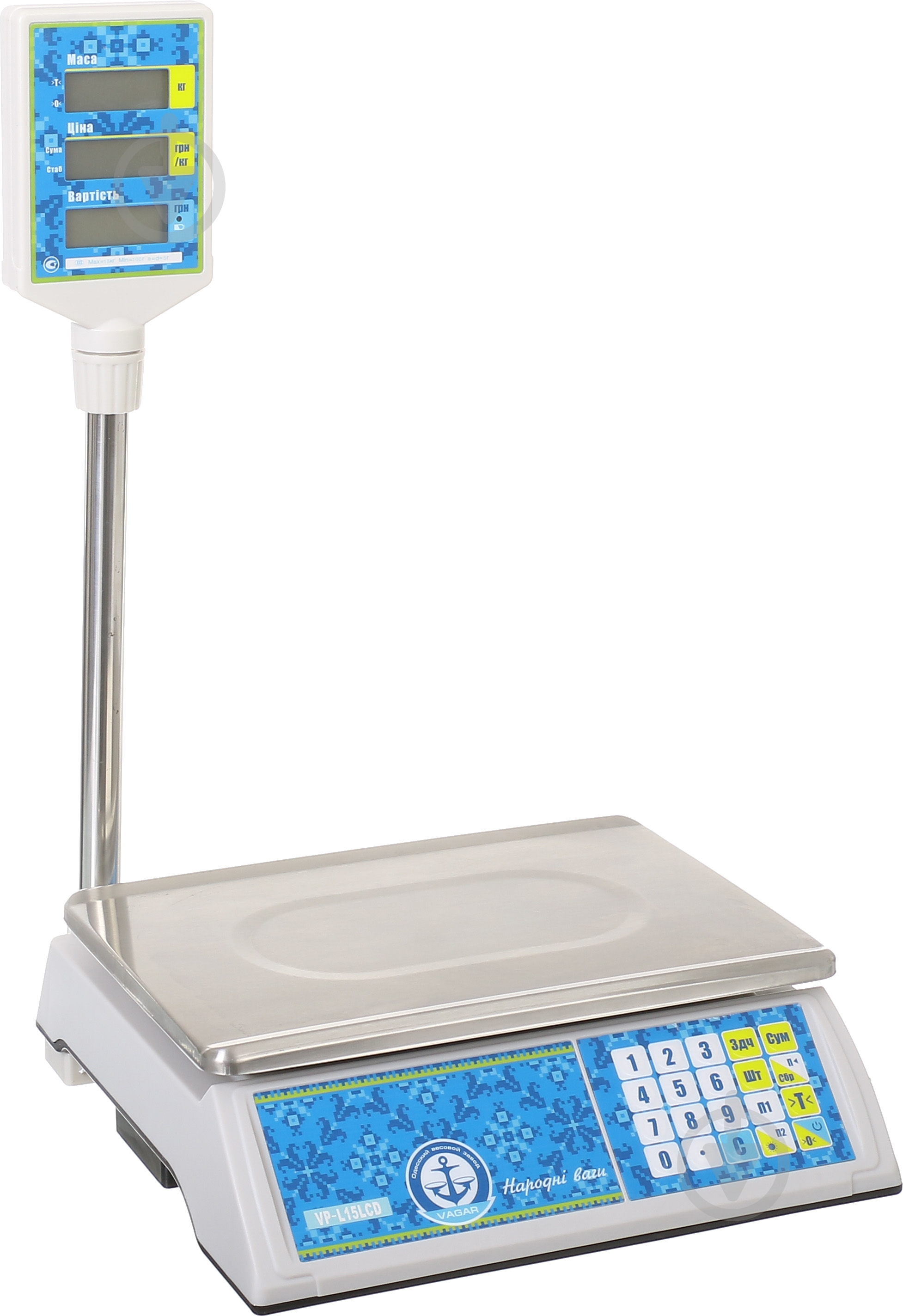 Весы торговые VAGAR VP-L 15-LCD 15 кг - фото 2