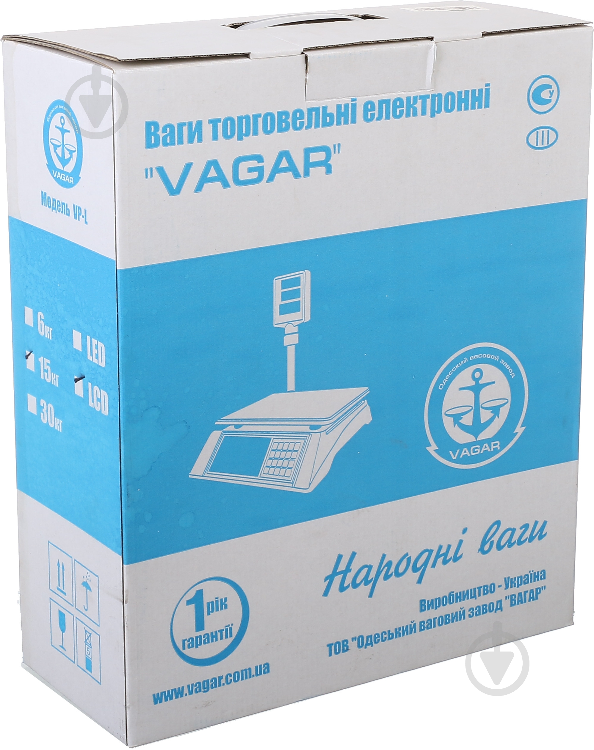 Весы торговые VAGAR VP-L 15-LCD 15 кг - фото 7