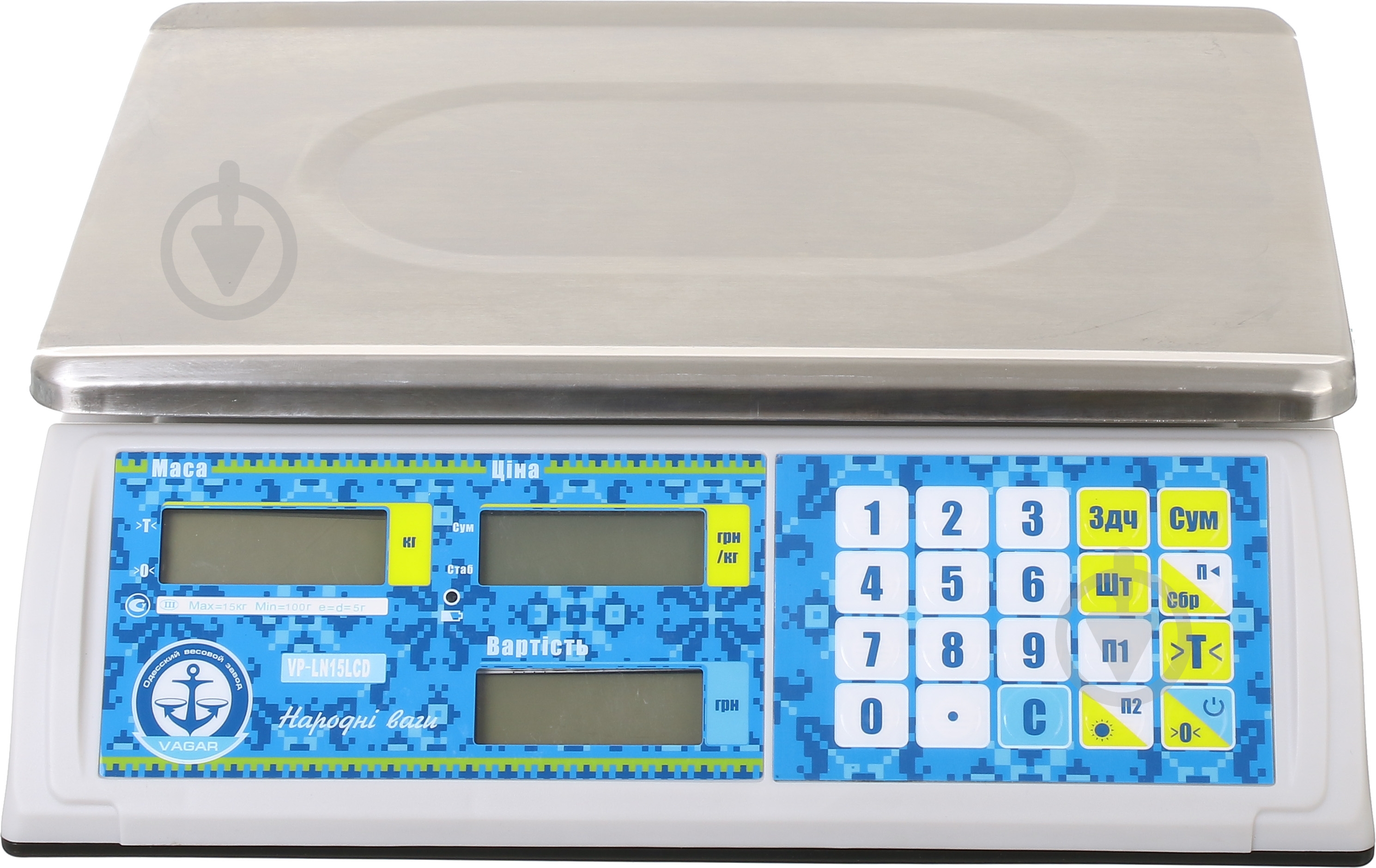Весы торговые VAGAR VP-LN 15-LCD 15 кг - фото 3 Весы торговые VAGAR VP-LN 15-LCD 15 кг - фото 3