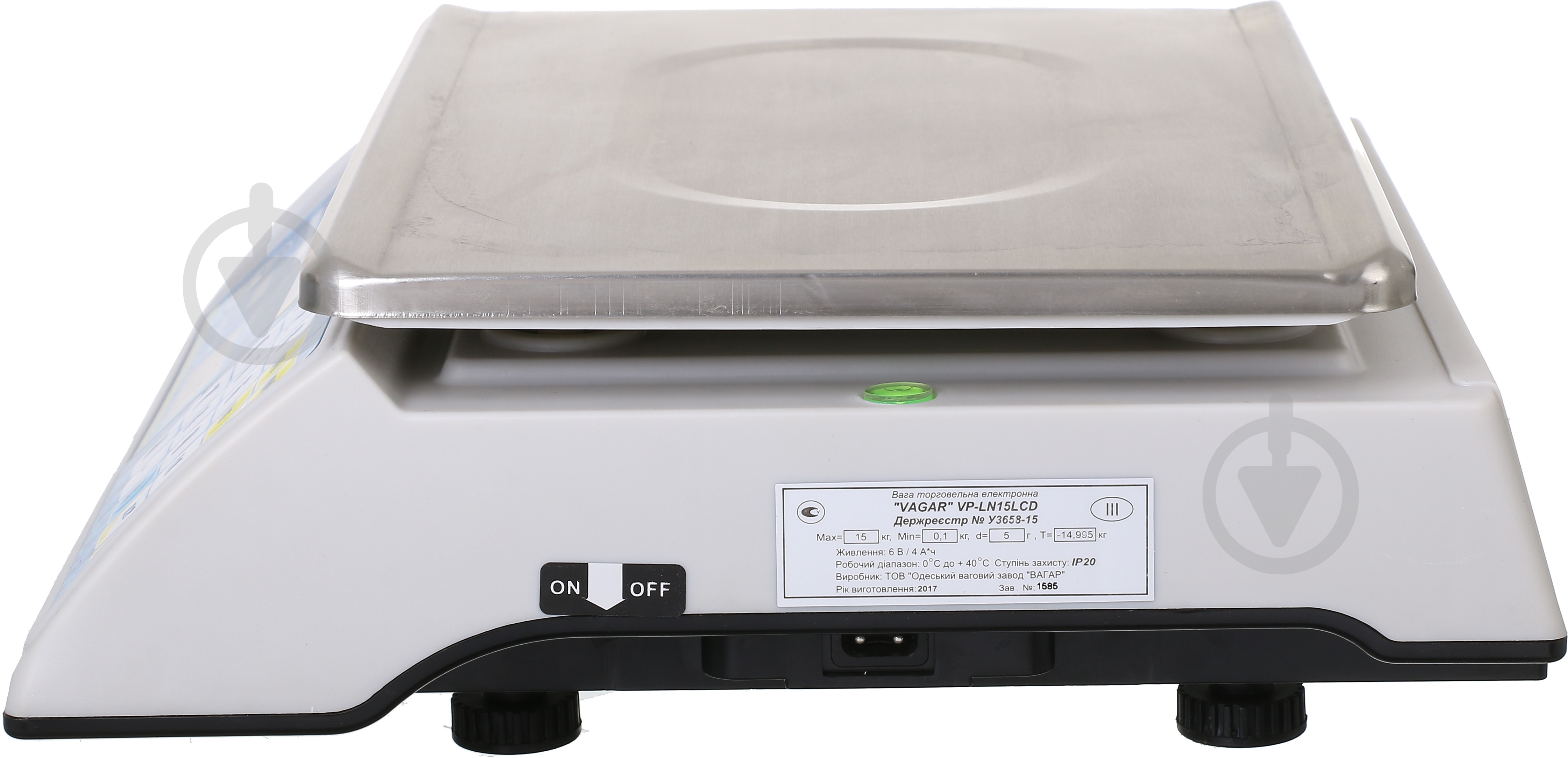 Весы торговые VAGAR VP-LN 15-LCD 15 кг - фото 4 Весы торговые VAGAR VP-LN 15-LCD 15 кг - фото 4