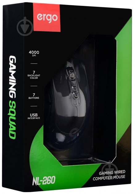 Мышь Ergo black (NL-260) - фото 8