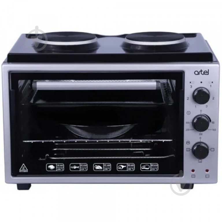 Электрическая мини-печь Artel MD 3614 Black-grey - фото 1