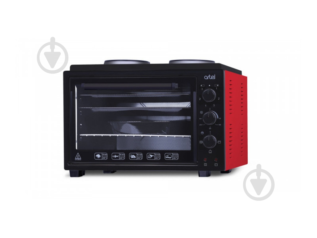 Електрична міні-піч Artel MD 3614 Black-red - фото 1