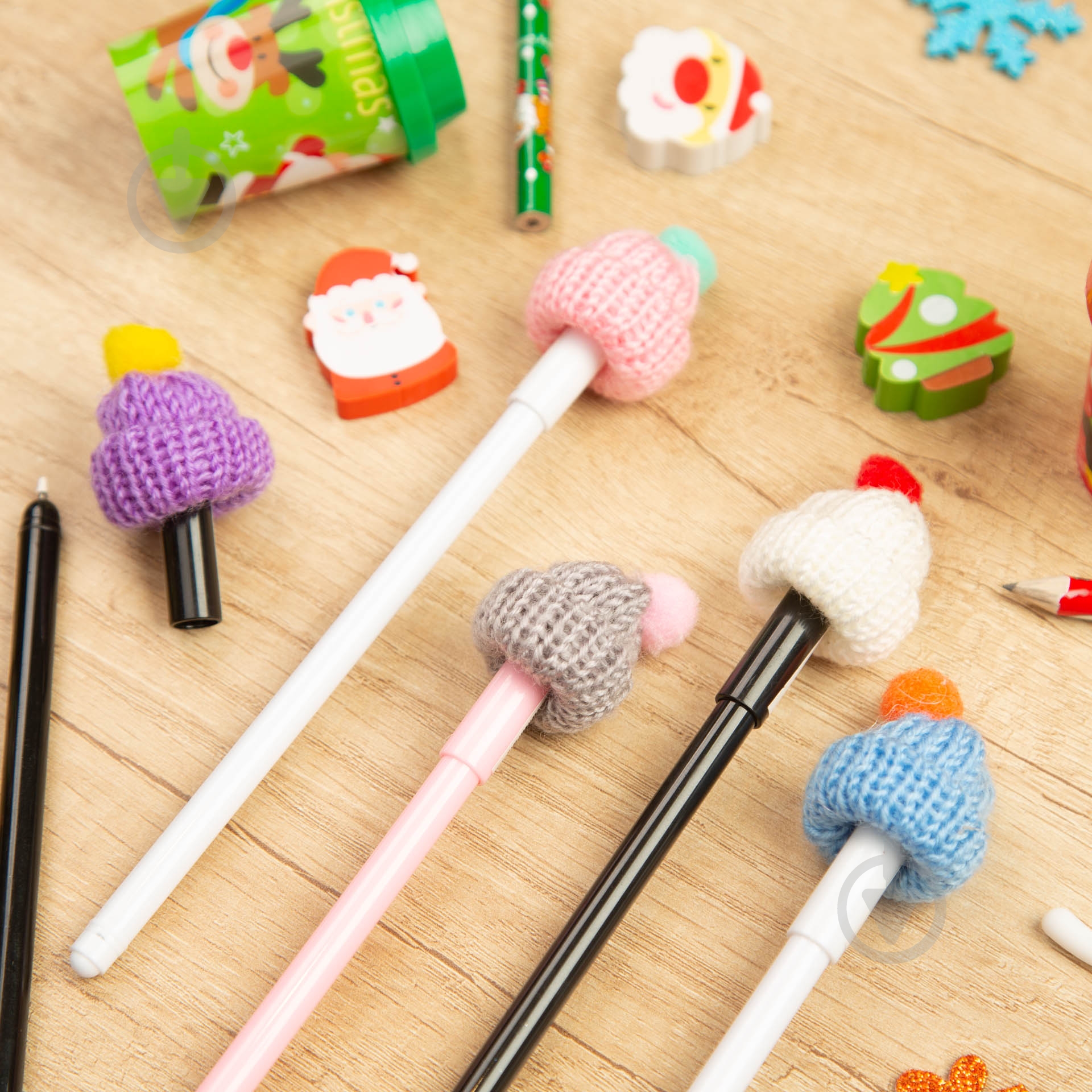 Ручка гелевая Шапка с желтым помпоном - фото 6
