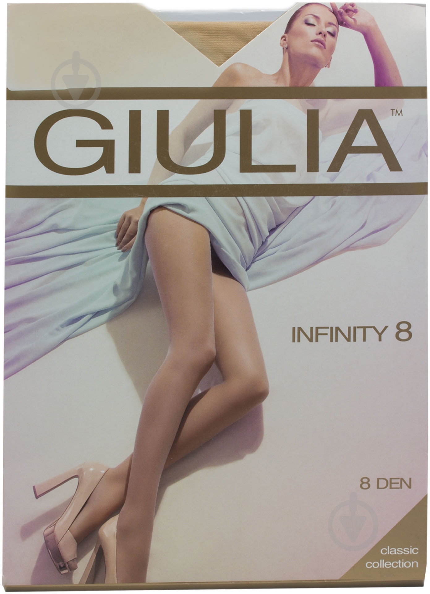 Колготки Giulia Infinity 8 den 2 телесный - фото 1