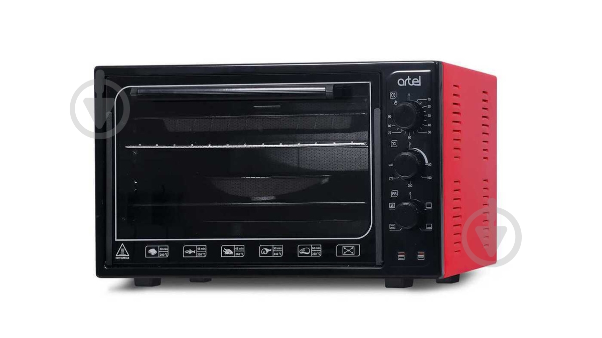 Электрическая мини-печь Artel MD 3618 E Red-Black - фото 1 Электрическая мини-печь Artel MD 3618 E Red-Black - фото 1