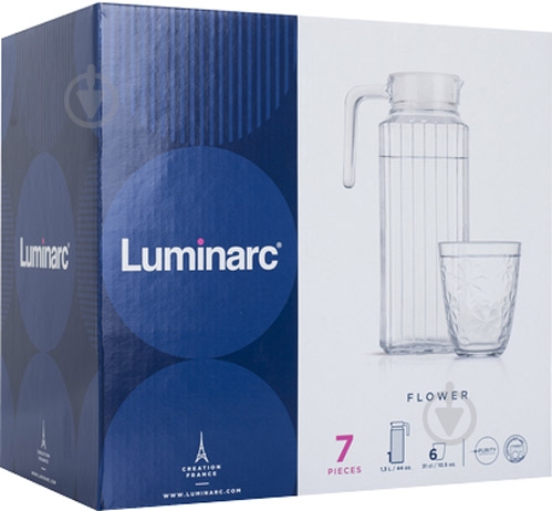 Набор для напитков Luminarc Neo Flower 7 предметов - фото 4