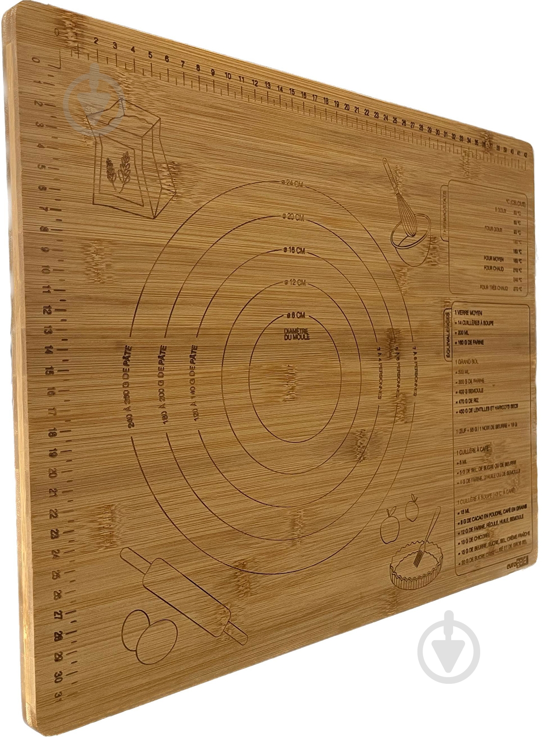 Доска кухонная Eurogold бамбуковая 46x36 см 7108200026 - фото 3