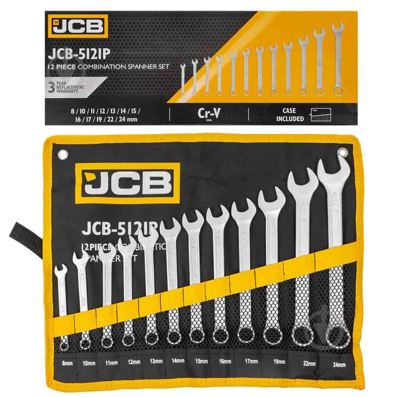 Набор ключей комбинированных JCB JCB-5121P - фото 1