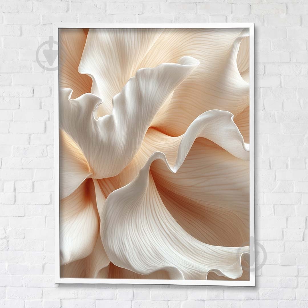 Картина на полотні Пелюстки з білою рамкою 75x100 см Brushme FNK0122025_RN53-17 - фото 1