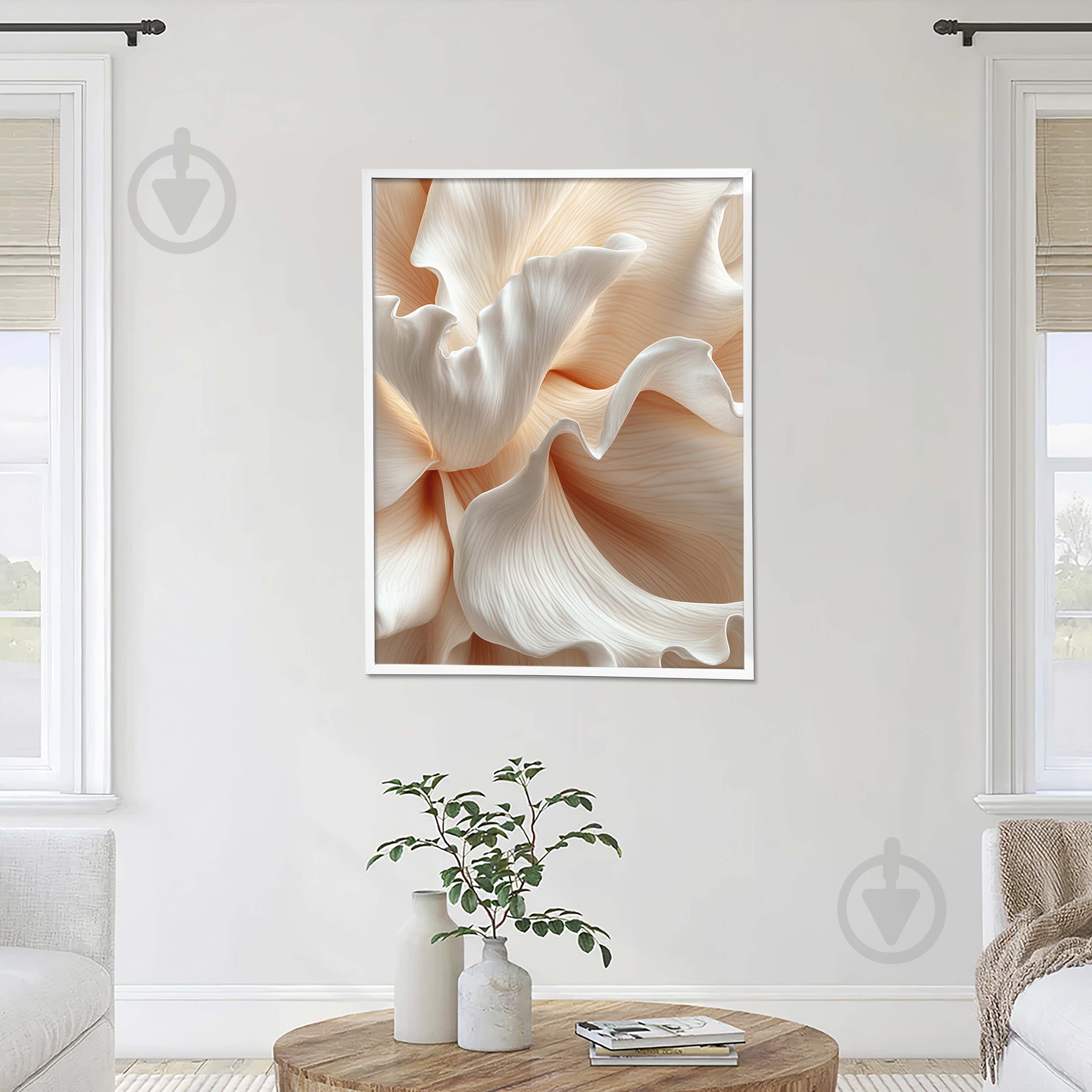 Картина на полотні Пелюстки з білою рамкою 75x100 см Brushme FNK0122025_RN53-17 - фото 2