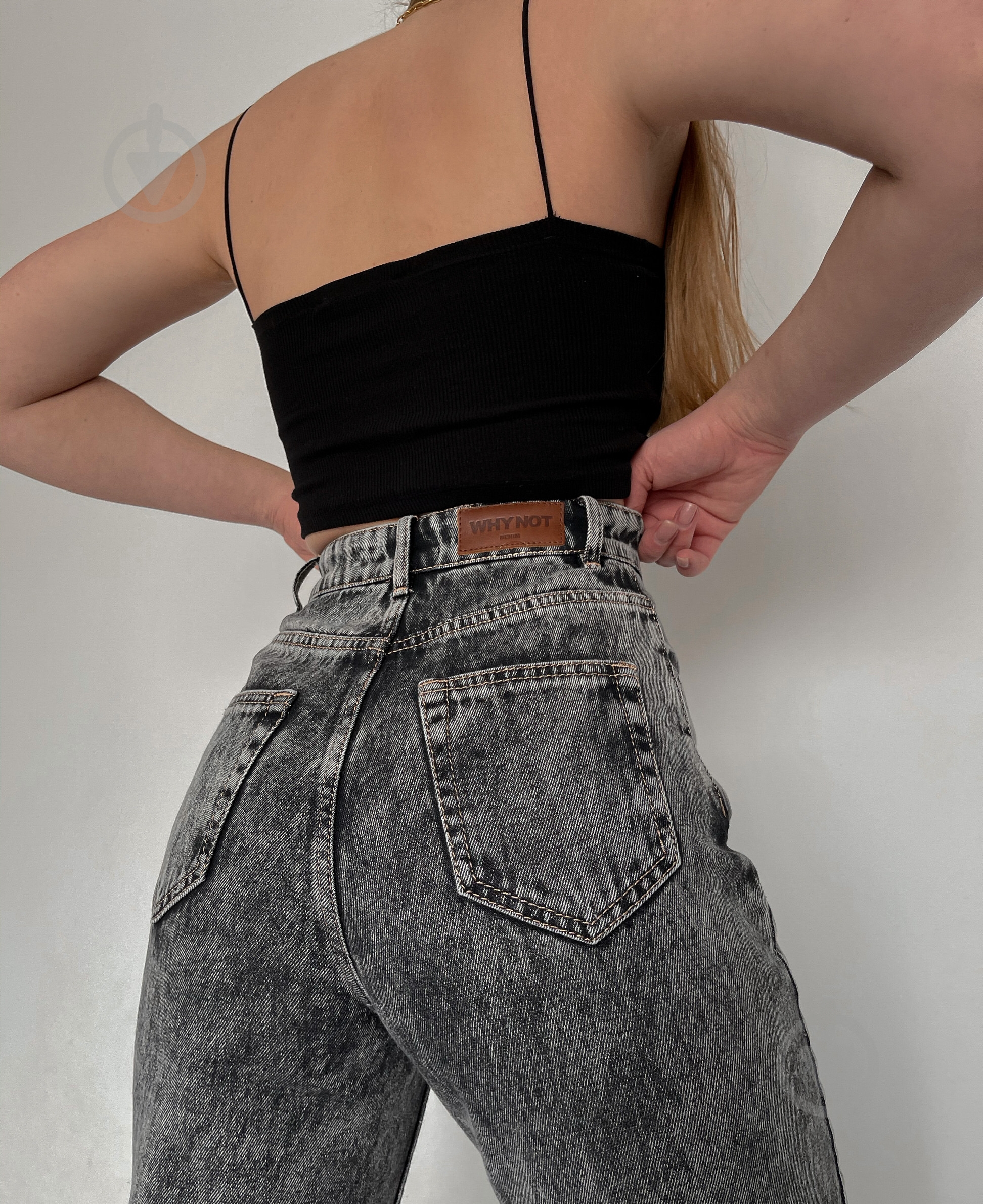 Джинсы Why Not Denim JSTR3 JSTR3 р. 27 серый - фото 5