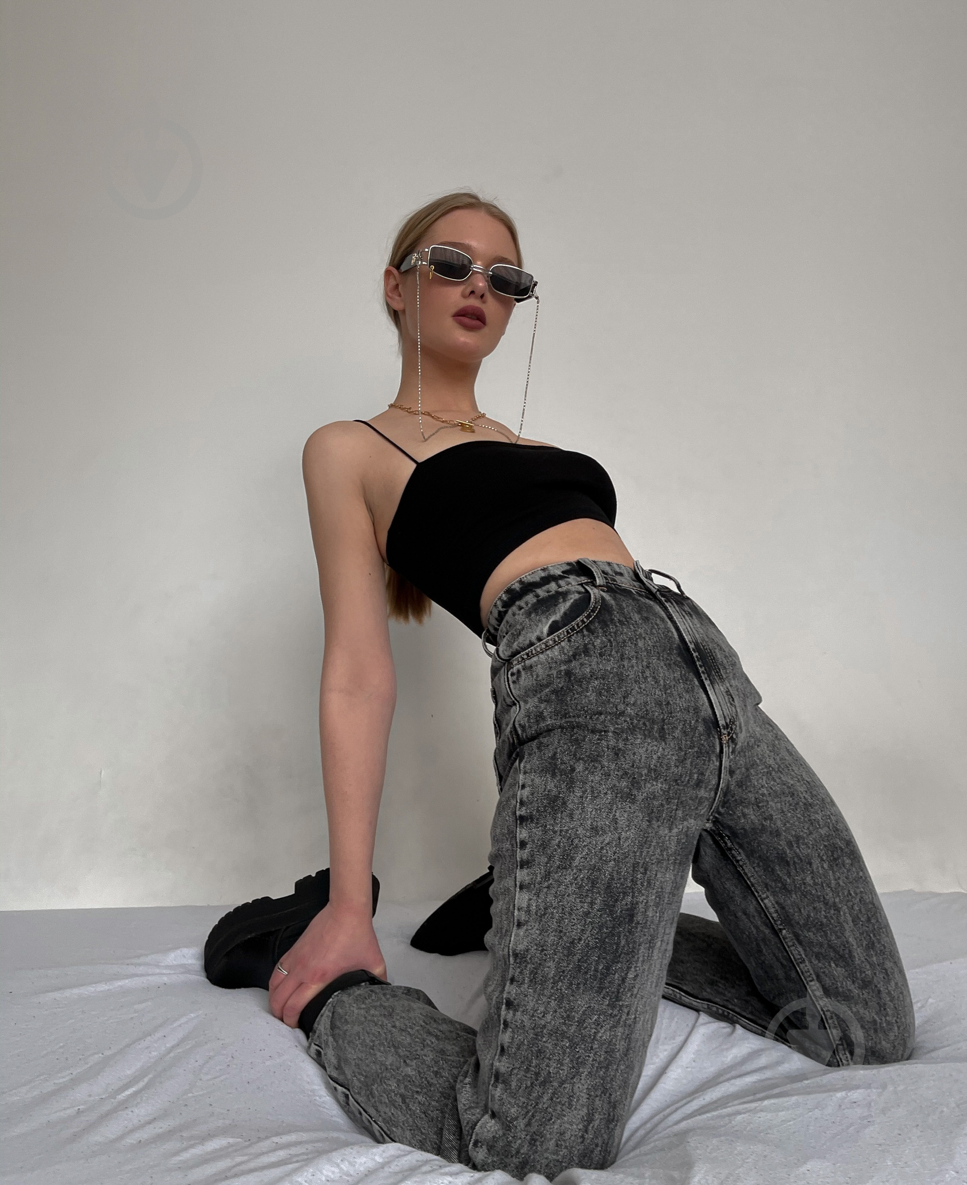 Джинсы Why Not Denim JSTR3 JSTR3 р. 26 серый - фото 4