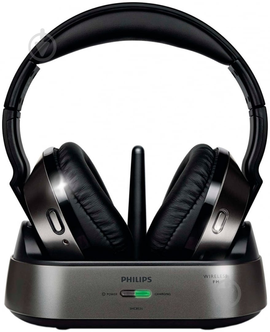 Наушники Philips SHC8535/10 Wireless black/silver - фото 3