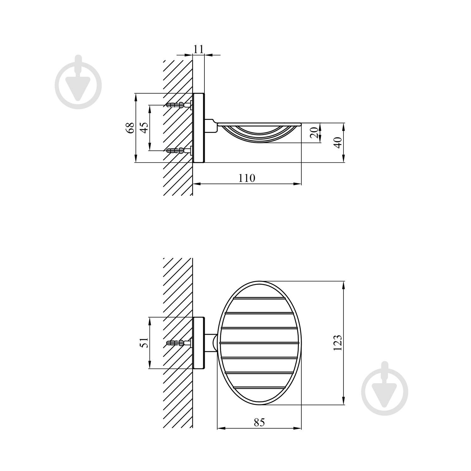 Мыльница Kroner KRM Elbe - ACC2902-1 (CV022849) - фото 2