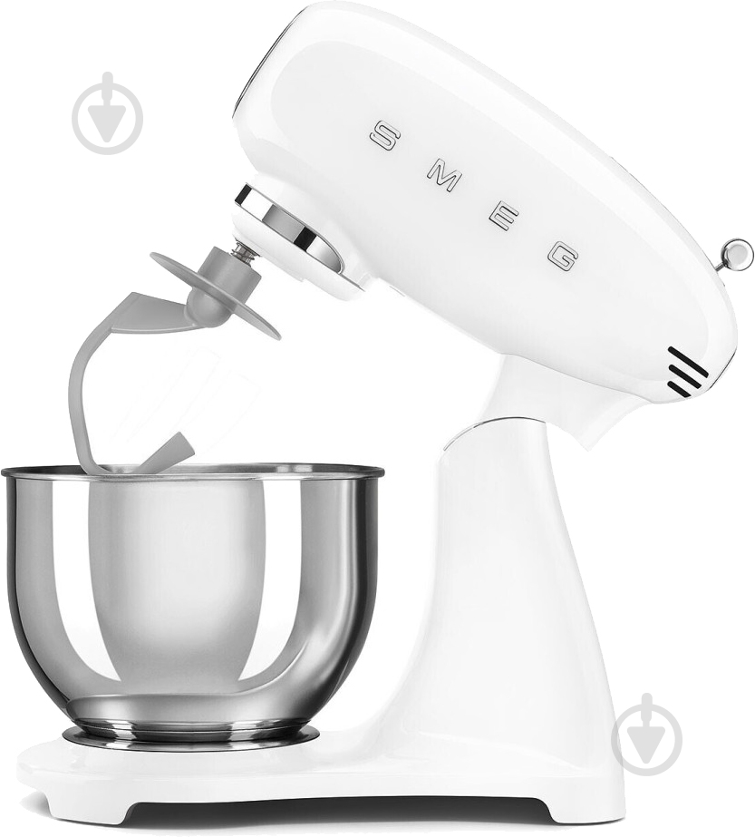 Миксер планетарный Smeg SMF03WHEU белый - фото 3 Миксер планетарный Smeg SMF03WHEU белый - фото 3