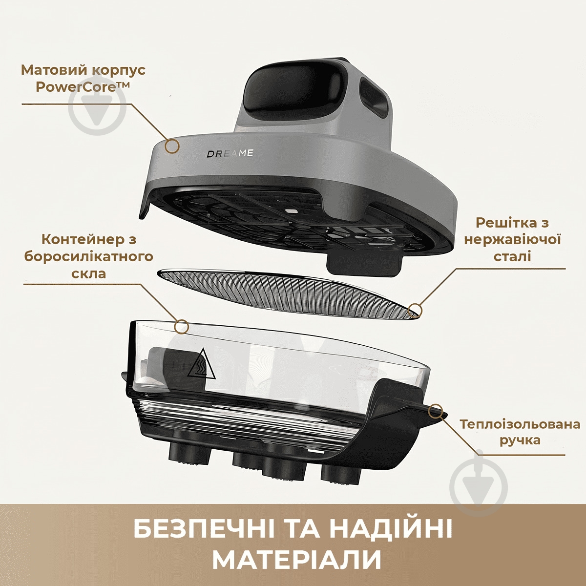 Мультипечь DREAME Tasti PT60 4.5L+2.5L Starlight gray - фото 3