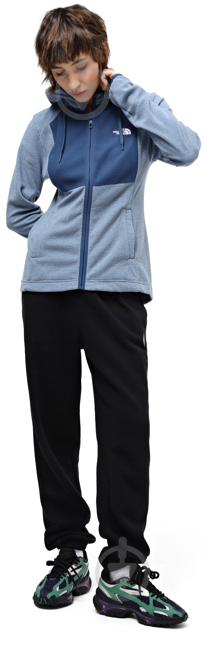 Джемпер THE NORTH FACE W HOMESAFE FULL ZIP FLEECE HOODIE NF0A8567W9I р.L синий - фото 2