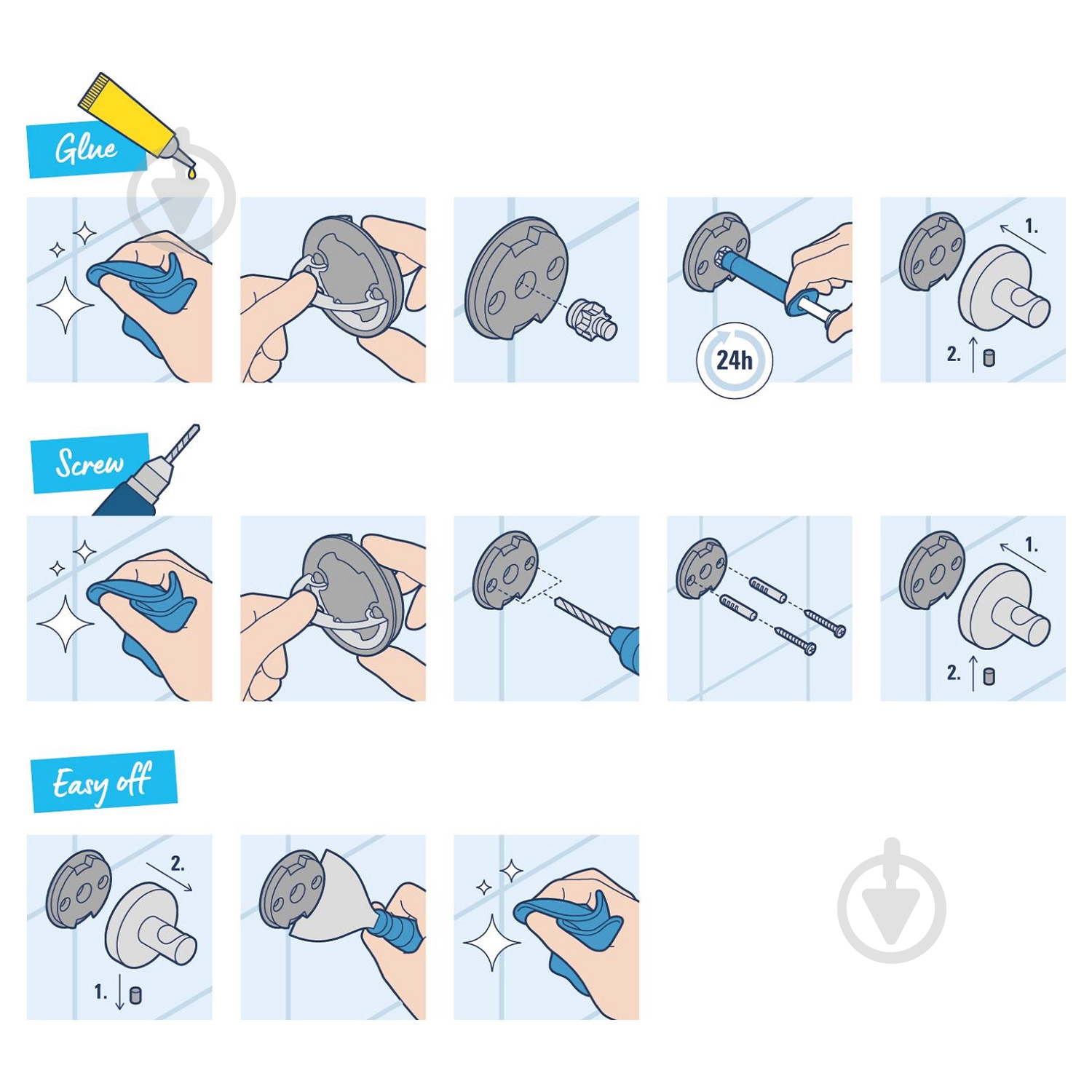 Мыльница Grohe с держателем QuickFix Start 411932430 (CV033760) - фото 4