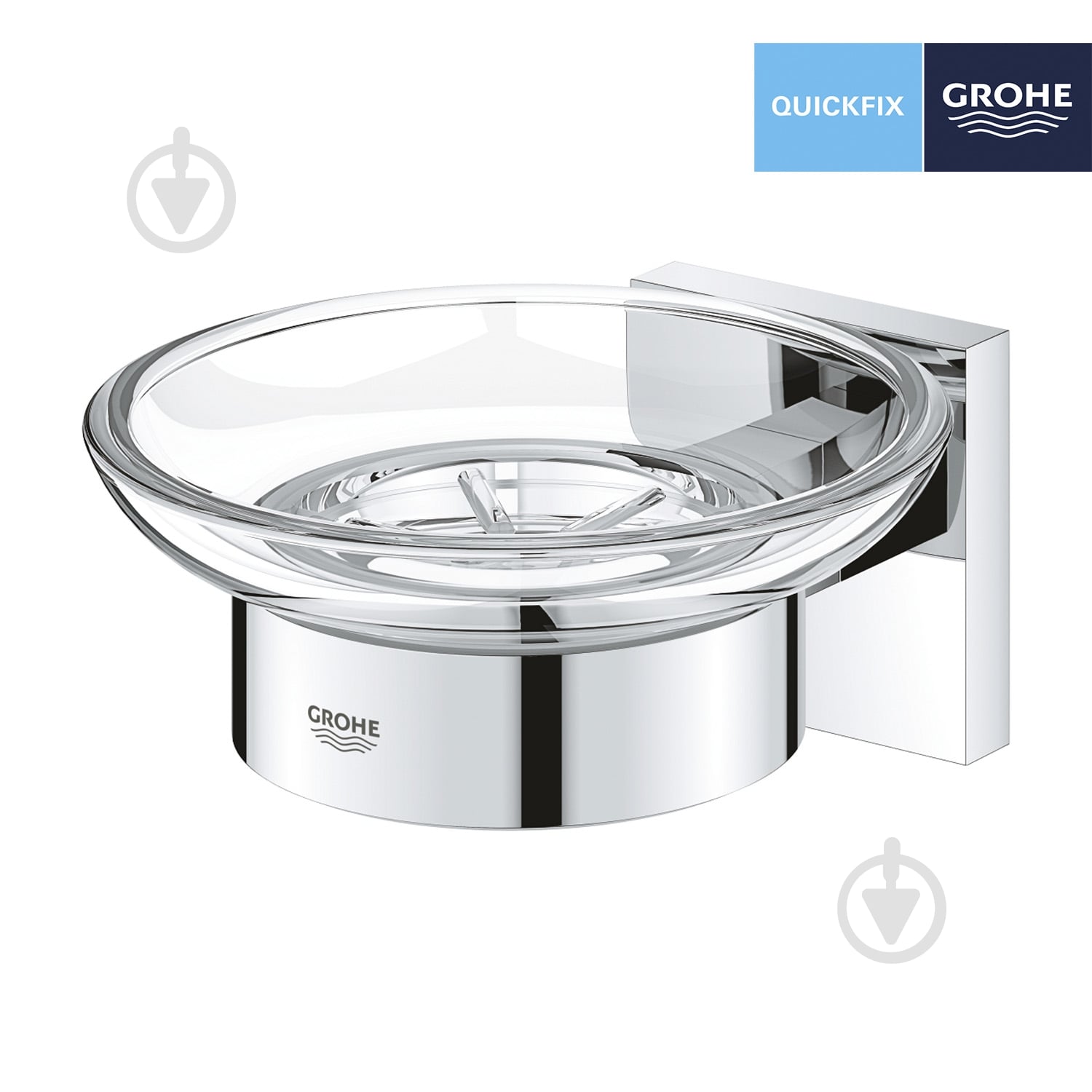 Мыльница Grohe с держателем QuickFix Start Cube 41096000 (CV033396) - фото 3