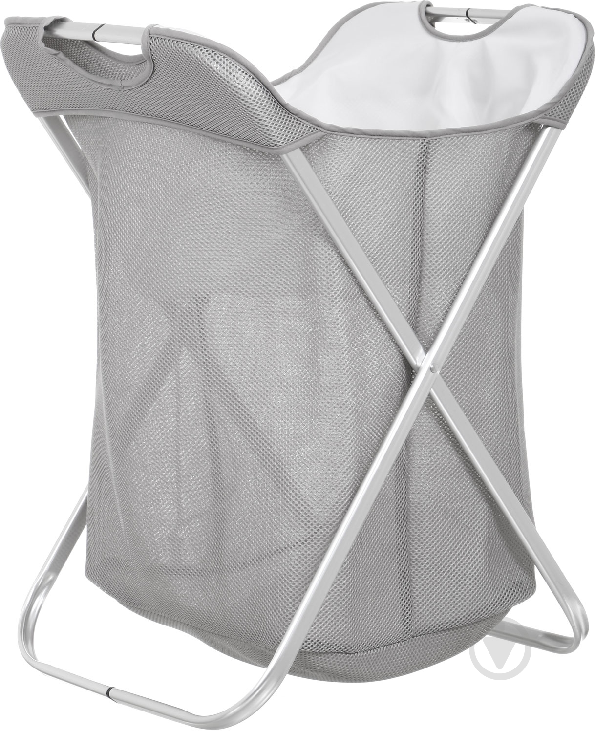 Корзина для белья Luna Basket(with cover)/Silver Gray - фото 1 Корзина для белья Luna Basket(with cover)/Silver Gray - фото 1