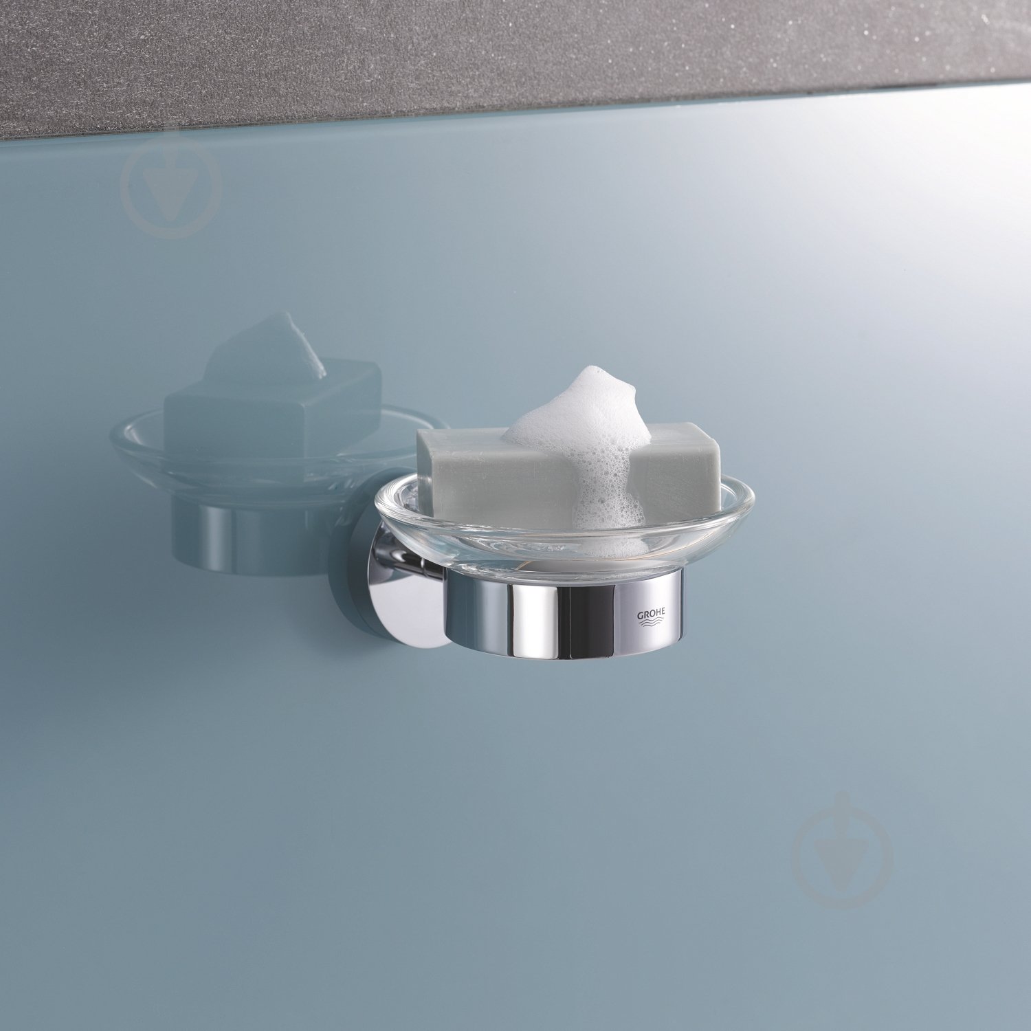 Мыльница Grohe с держателем QuickFix Start Cube 41193000 (CV031949) - фото 5