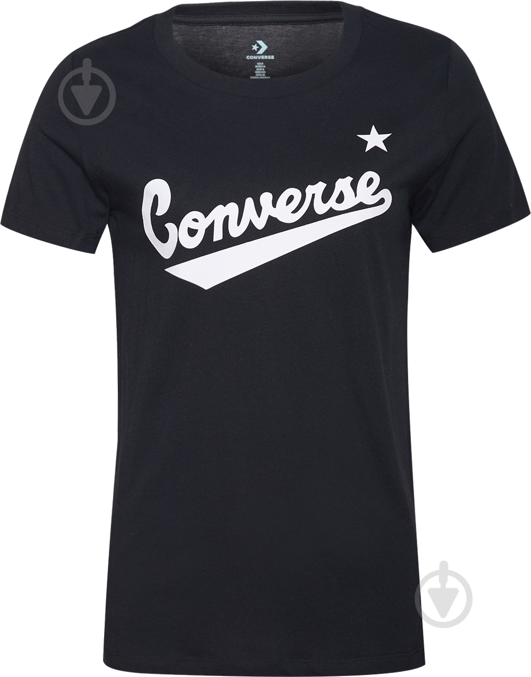 Футболка Converse 10018268-001 р.XS черный - фото 1