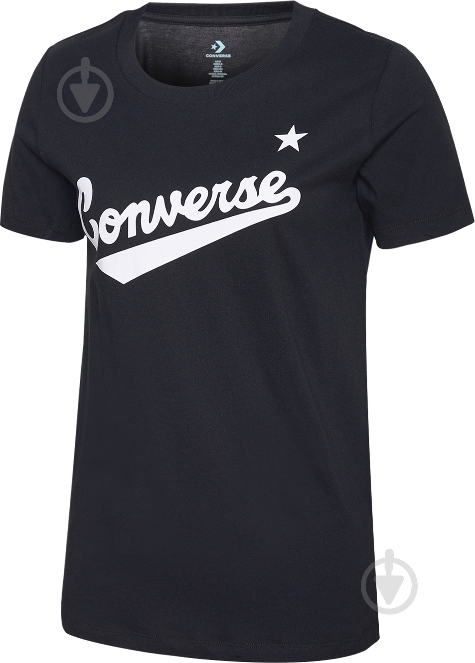 Футболка Converse 10018268-001 р.XS черный - фото 2