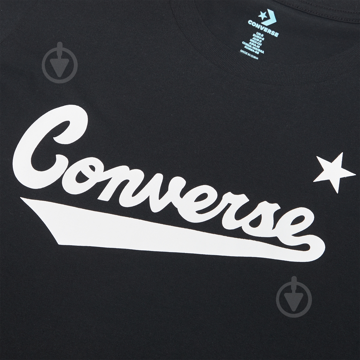 Футболка Converse 10018268-001 р.XS черный - фото 5