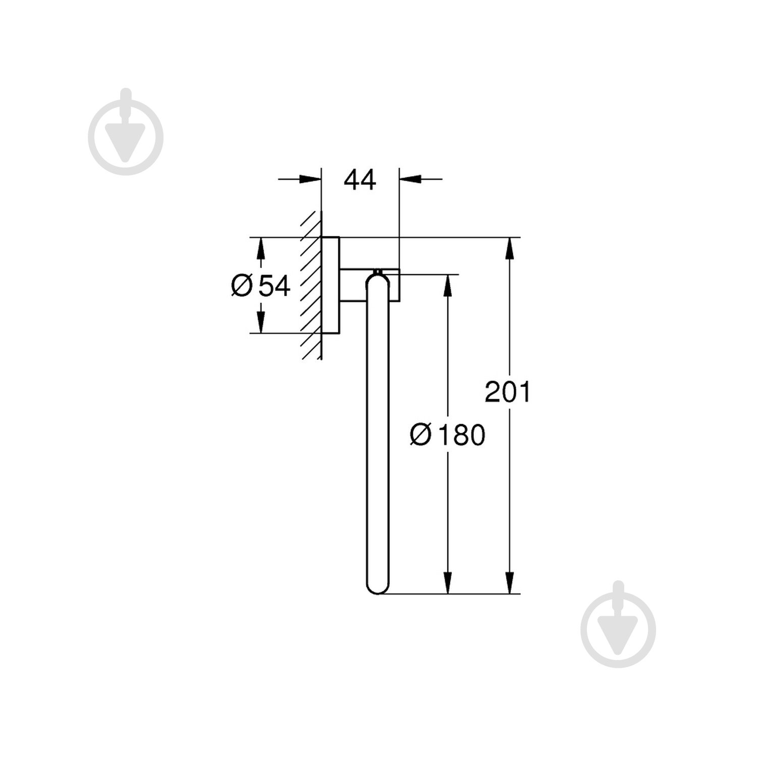 Держатель для полотенец Grohe QuickFix Start 41174000 - фото 2 Держатель для полотенец Grohe QuickFix Start 41174000 - фото 2