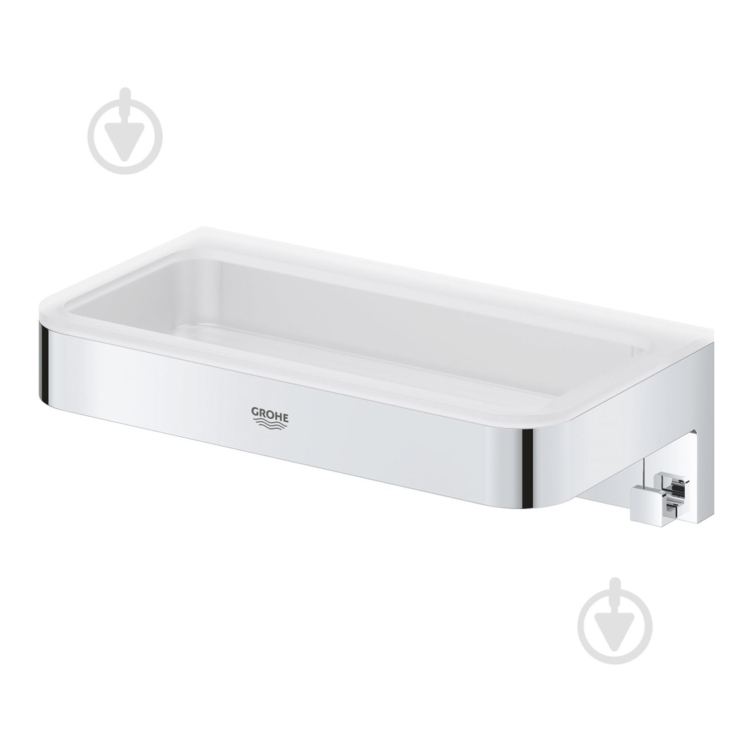 Полка Grohe QuickFix Start Cube з гачками 41107000 (CV035418) - фото 3