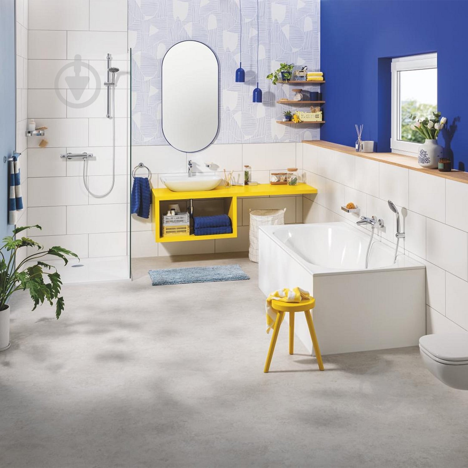 Полка Grohe QuickFix Start Cube з гачками 41107000 (CV035418) - фото 6