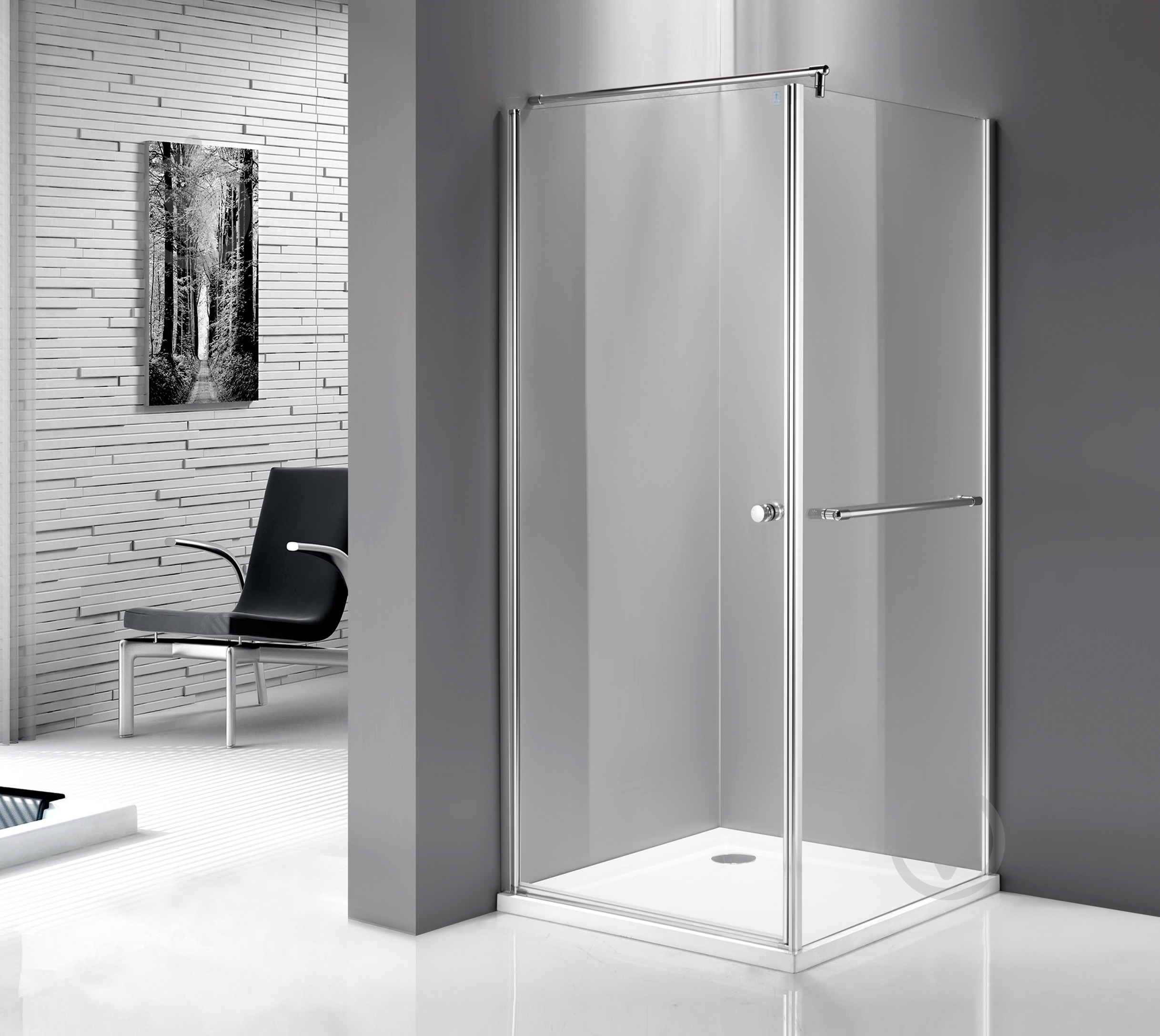 ᐉ Душова кабіна ScandiSPA Fortuna JY159G 90x90x190 профіль хром