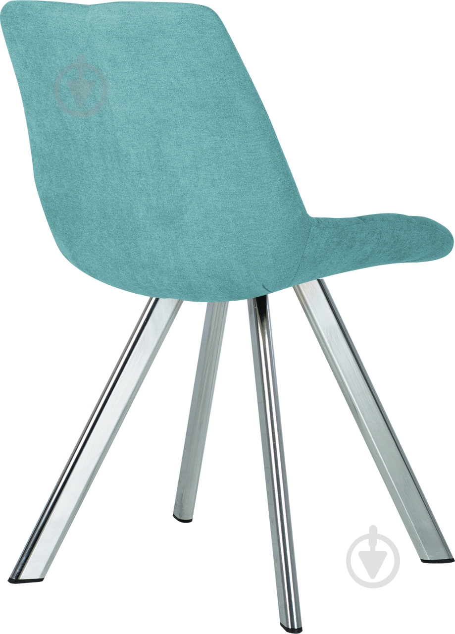 Стілець обідній Nowy Styl NICOLE 4L CHROME (BOX-1) SQR SORO-34 блакитний / хром - фото 4